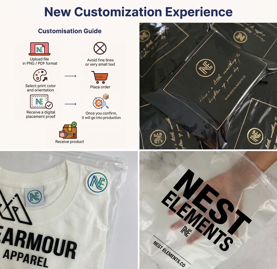 Holographic and kraft brand labels and stickers