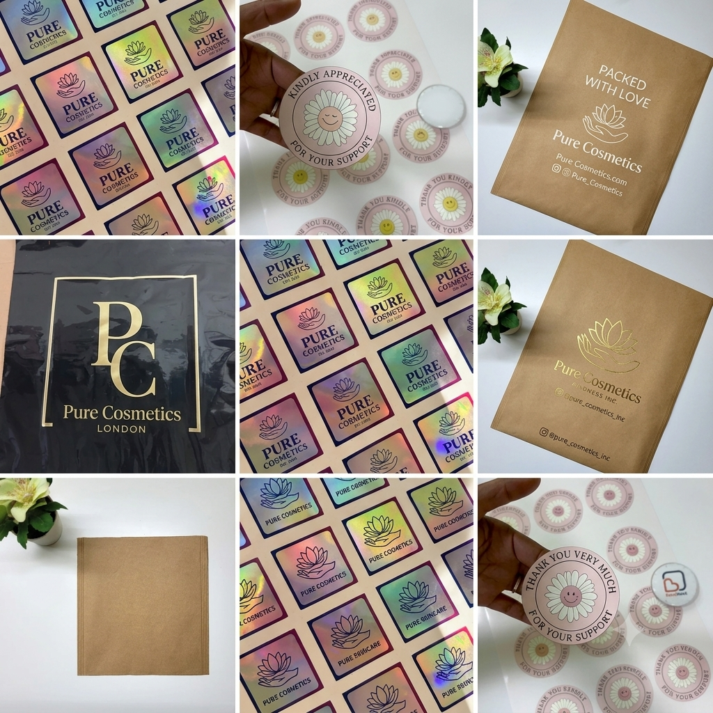 Pure Cosmetics packaging